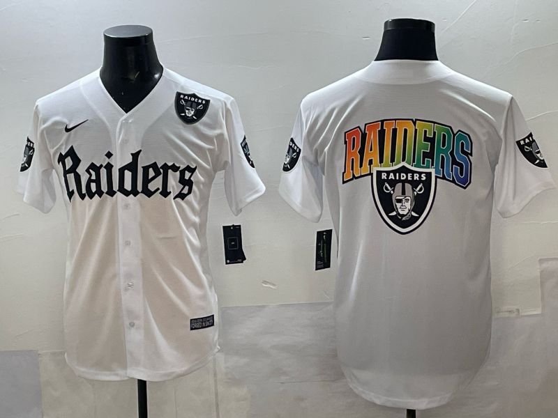 Men 2025 Oakland Raiders Blank white 6th generation Joint Name Nike Limited NFL Jersey style 07->oakland raiders->NFL Jersey
